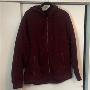 Lucky Brand Men's Burgundy Hoodie Sweater Sweatshirt XXL NWOT